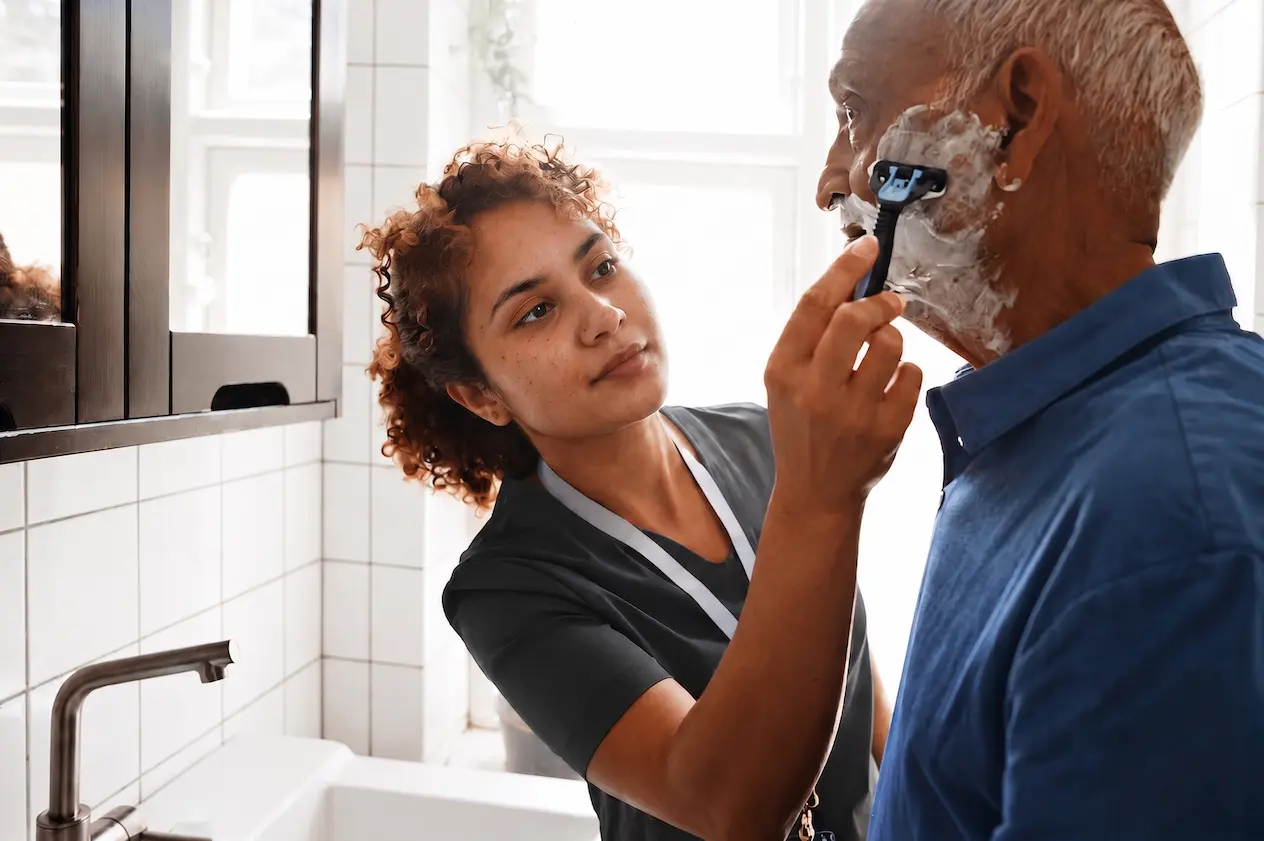 Personal hygiene support at home