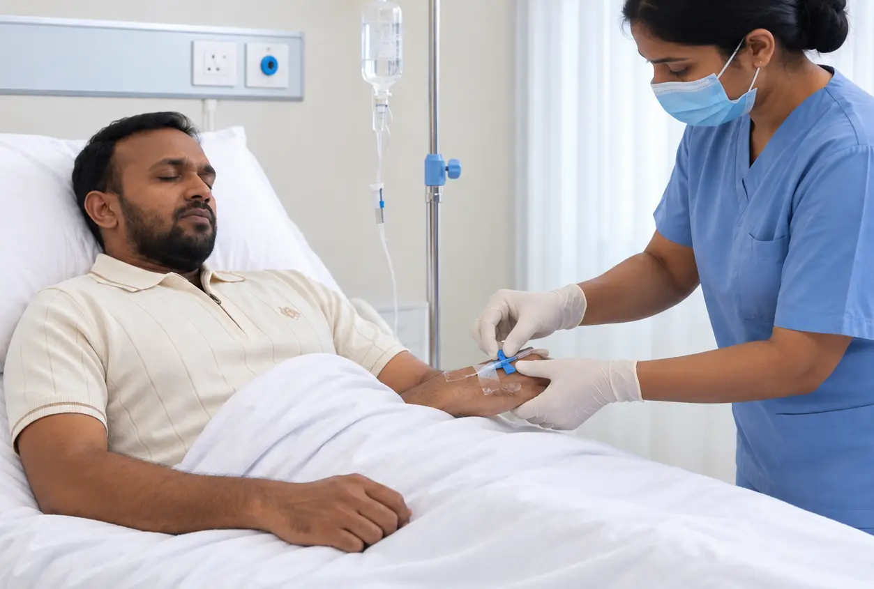 Cannula insertion at home